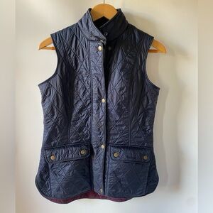 Barbour Wray Gilet Women’s Navy Quilted Vest Size 6